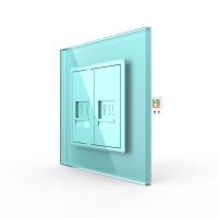 Розетка Livolo ТЛФ/КОМП RJ-45 Зеленая