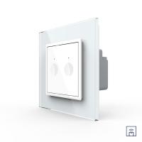 Двухклавишный сенсорный выключатель Livolo Module с функцией радиоуправления, цвет белый