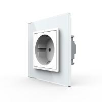 Розетка электрическая 220В LIVOLO белая VL-C7C1EU-11
