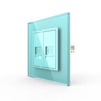 Розетка Livolo КОМП RJ-45 двойная Зеленая
