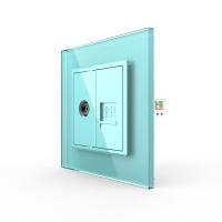 Розетка Livolo ТВ/КОМП RJ-45 Зеленая