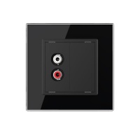 Розетка мультимедийная AUDIO RCA LIVOLO черная VL-C791AD-12