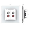 Розетка мультимедийная двойная AUDIO RCA LIVOLO белая VL-C792AD-11