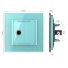 Розетка Livolo микрофон TRS 6.3 JACK Зеленая