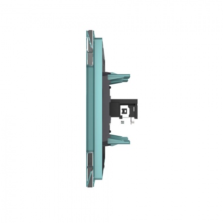 Розетка Livolo микрофон TRS 6.3 JACK Зеленая