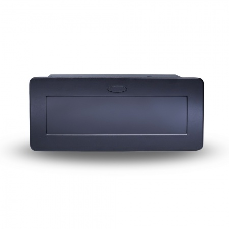Розетка горизонтальная выдвижная 2 Euro 16A, USB type A+C с блоком 18W RocketSocket, проводка, цвет черный