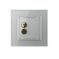 Розетка акустическая LIVOLO серая VL-C791A-15