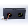 Розетка горизонтальная выдвижная 2 Euro 16A, 2 USB A с блоком 5В/2.1А RocketSocket, проводка, цвет черный