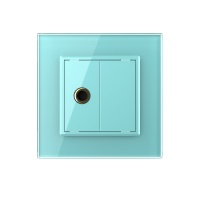 Розетка Livolo микрофон TRS 6.3 JACK Зеленая