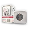 Разветвитель Cube Original 5 Euro 16A RocketSocket, GN1203 цвет белый-серый