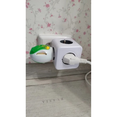 Разветвитель Cube Original 5 Euro 16A RocketSocket, GN1203 цвет белый-серый