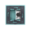 Розетка Livolo микрофон TRS 6.3 JACK Зеленая