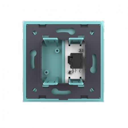 Розетка Livolo микрофон TRS 6.3 JACK Зеленая