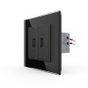 Розетка двойная USB LIVOLO с блоком питания 5В 2.1А черная VL-C792USB-12