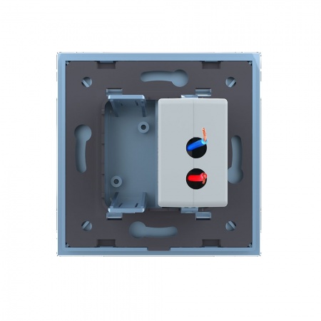 Розетка Livolo USB с блоком 5В 2.1А Синяя