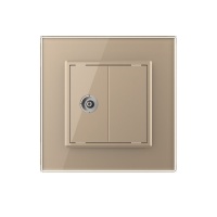 ТВ-розетка LIVOLO золотая VL-C791V-13