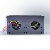 Розетка горизонтальная выдвижная цвет серый 2 Euro 16A, USB type A+C с блоком 18W RocketSocket, проводка, цвет серый