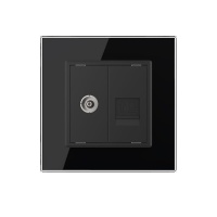 Розетка ТВ-Компьютер LIVOLO черная VL-C791VC-12
